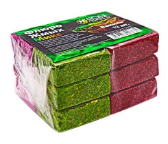 Жмых Флюро Lion Baits "Разноцветный микс" Макуха "ВАНИЛЬ" 12шт