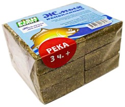 Жмых конопляный Макуха Fishberry "ТОПЛЕНОЕ МОЛОКО. Река 3 часа+" 12шт