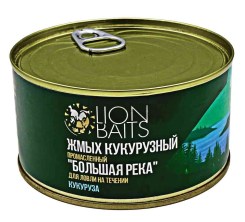 Жмых Lion Baits Кукурузный промасленный Большая река "КУКУРУЗА" 10шт Ж/Б