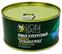 Жмых Lion Baits Кукурузный промасленный Большая река "ТИГРОВЫЙ ОРЕХ" 10шт Ж/Б