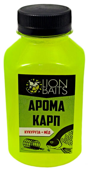 Арома Lion Baits "КАРП КУКУРУЗА-МЕД" 300 мл (6)