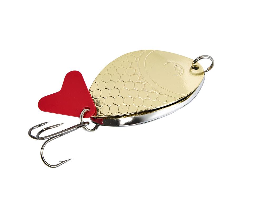 Блесна GREENPIKE КОЛЕБАЛКА ШУМОВАЯ №10 18гр цв.Gold/Silver уп.5шт