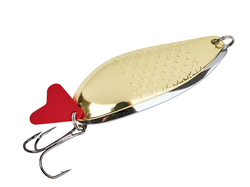 Блесна GREENPIKE КОЛЕБАЛКА ШУМОВАЯ №55 26гр цв.Gold/Silver уп.5шт