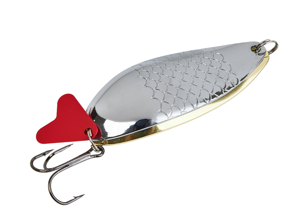 Блесна GREENPIKE КОЛЕБАЛКА ШУМОВАЯ №55 26гр цв.Silver/Gold уп.5шт