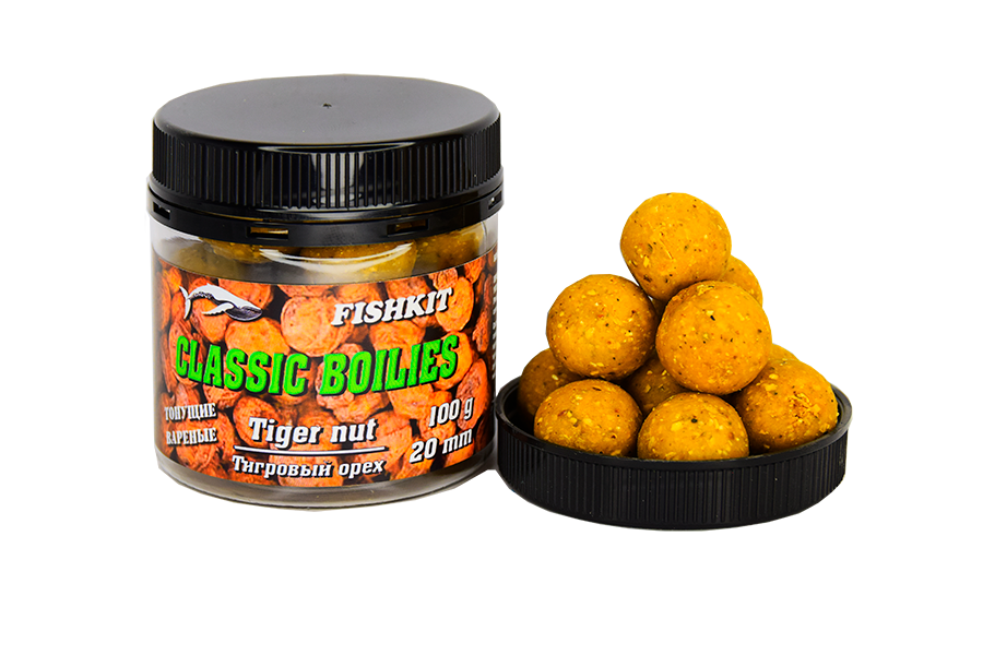 Бойлы "FISHKIT" Classic тонущие ТИГРОВЫЙ ОРЕХ 20мм 100г