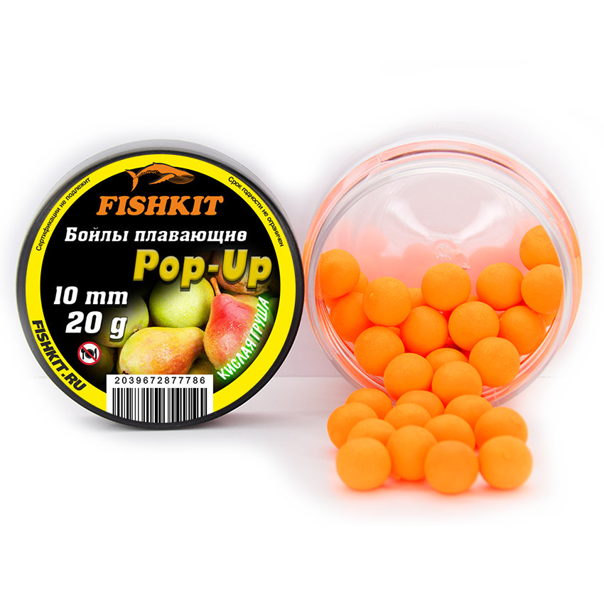 Бойлы "FISHKIT" POP-UP 10mm КИСЛАЯ ГРУША