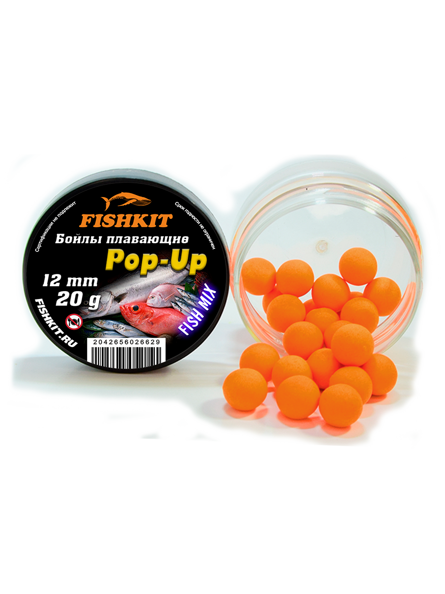 Бойлы "FISHKIT" POP-UP 12mm FishMix
