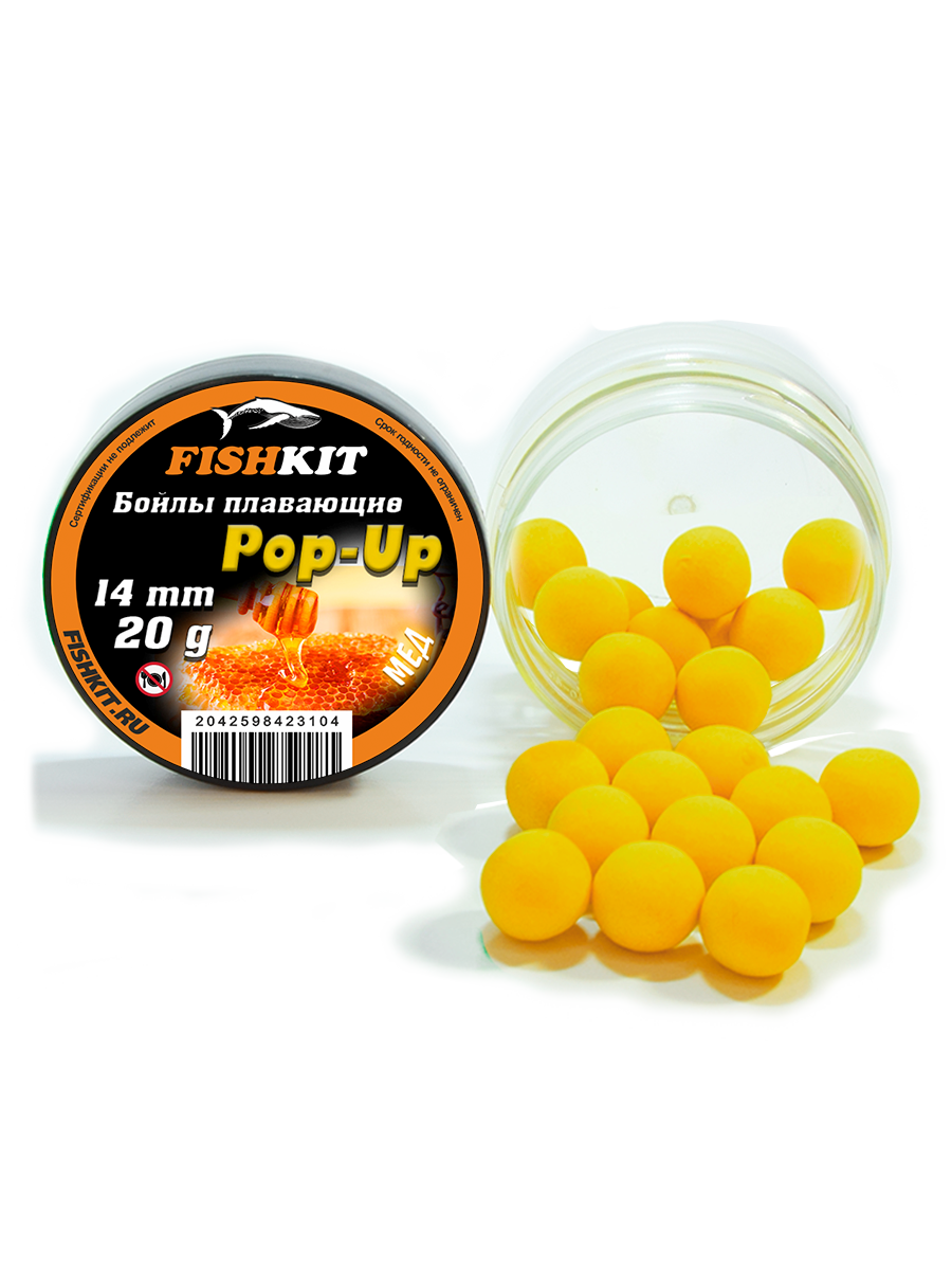 Бойлы "FISHKIT" POP-UP 14mm МЕД