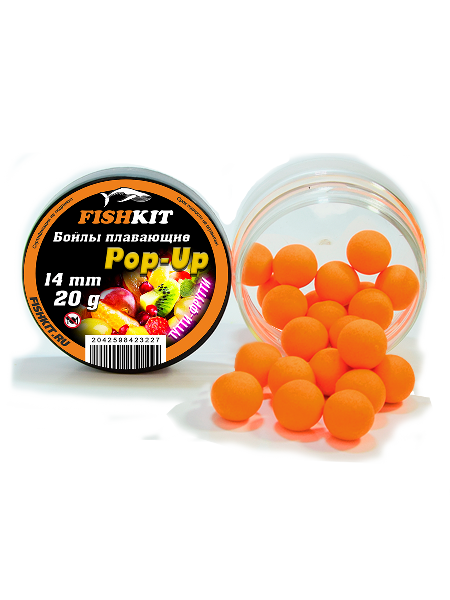 Бойлы "FISHKIT" POP-UP 14mm ТУТТИ-ФРУТТИ