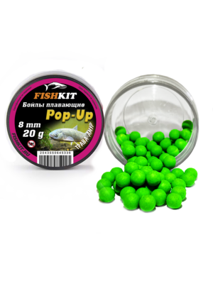 Бойлы "FISHKIT" POP-UP 8mm ТРАВА-АМУР