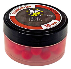 Бойлы Pop-Up Lion Baits "КЛУБНИЧНЫЙ ДЖЕМ" 10мм 25 г