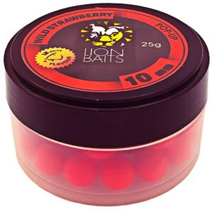 Бойлы Pop-Up Lion Baits "ЗЕМЛЯНИКА" 10мм 25 г