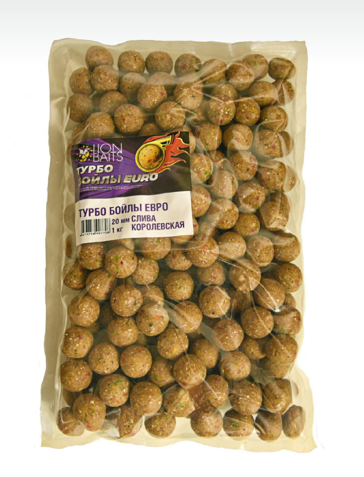 Бойлы Пылящие ТУРБО Lion Baits Евро 20мм "СЛИВА КОРОЛЕВСКАЯ" 1кг