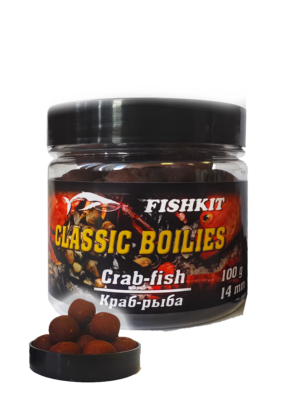 Бойлы "FISHKIT" Classic тонущие КРАБ-РЫБА 20мм 100г