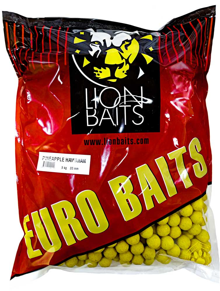 Бойлы Тонущие Lion Baits Евро 20мм 5кг "АНАНАС ГАВАЙСКИЙ"