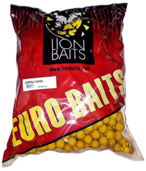 Бойлы Тонущие Lion Baits Евро 20мм 5кг "ГОРОХ"