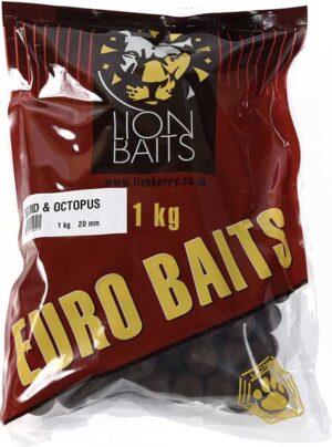 Бойлы Тонущие Lion Baits Евро 20мм "КАЛЬМАР-ОСЬМИНОГ" 1кг