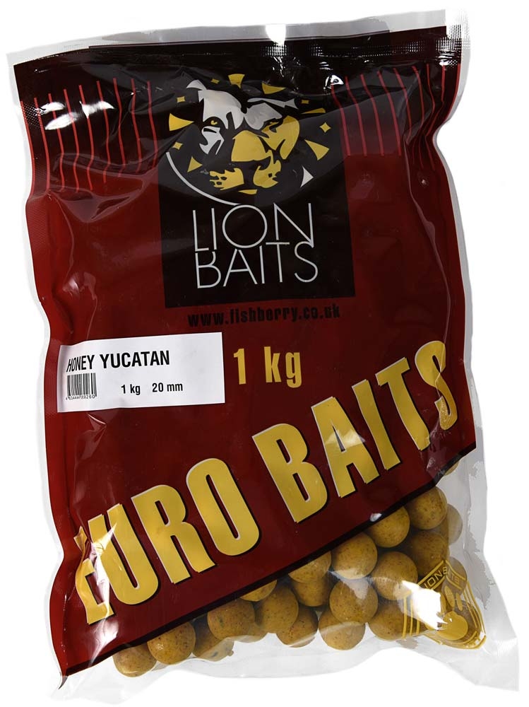 Бойлы Тонущие Lion Baits Евро 20мм "МЕД ЮКАТАНСКИЙ" 1кг