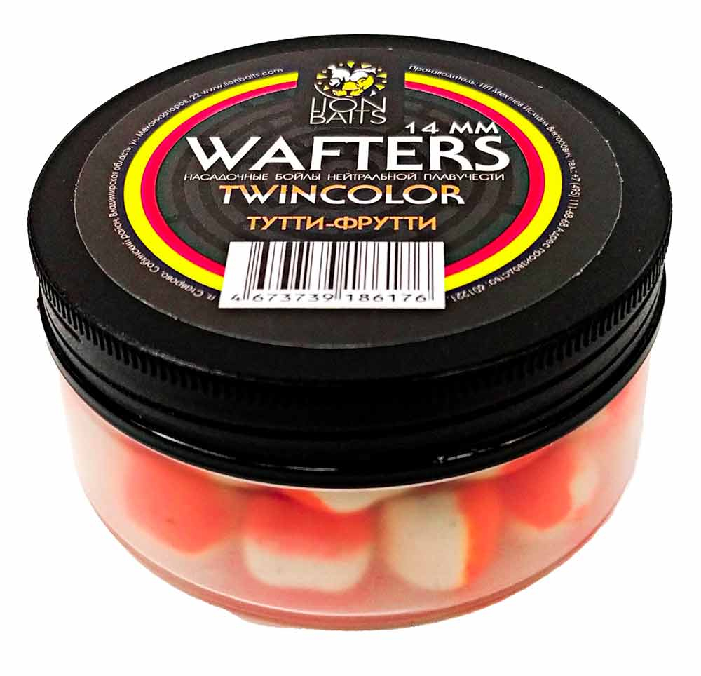 Бойлы Wafters двухцветные Lion Baits 12мм "ТУТТИ-ФРУТТИ"