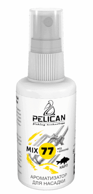 Дип-Спрей PELICAN "MIX 77 КАРП-МЕД+ШОКОЛОД" 50мл
