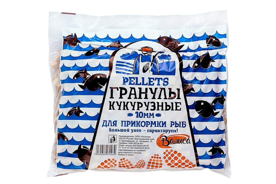 Гранулы кукурузные "Валиса" 10мм.