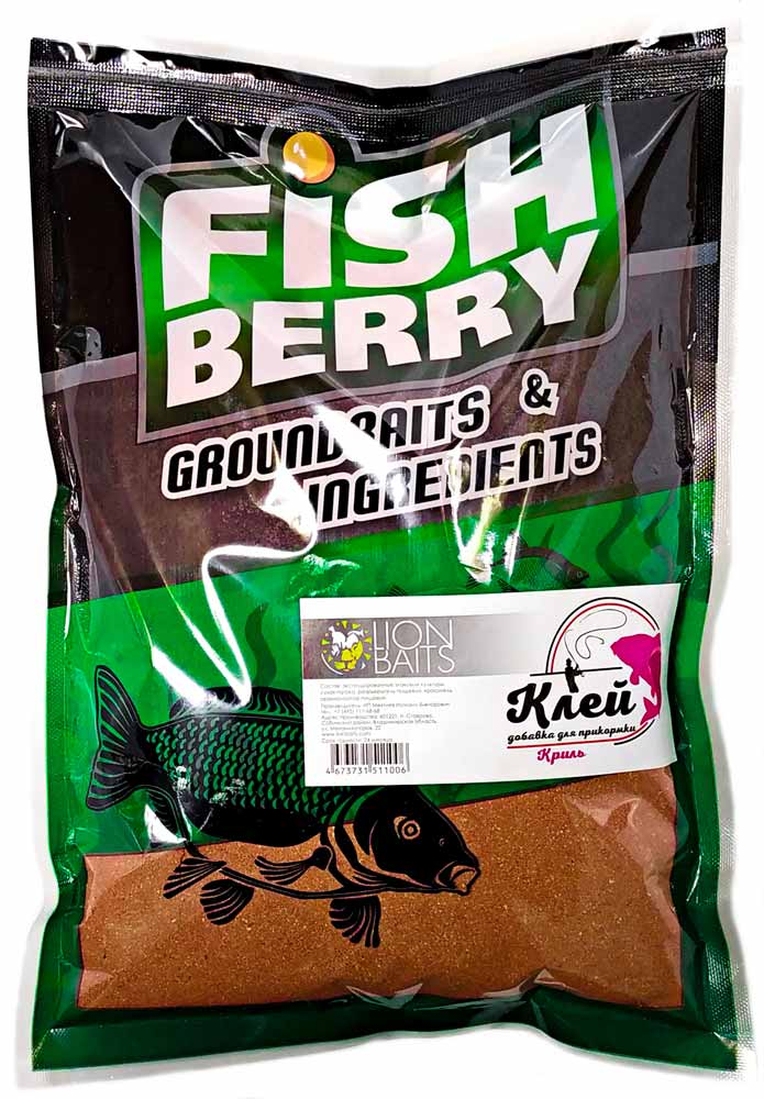 Клей-добавка для прикормки Lion Baits "КРИЛЬ" 500г