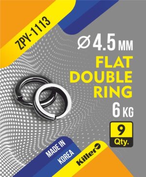 Кольца заводные Killer Flat Double Ring 5,7*0,7мм арт.1113