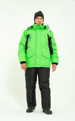 Костюм поплавок "ФИШЕР -45" таслан цв.Зеленый/Черный р.52-54/170-176