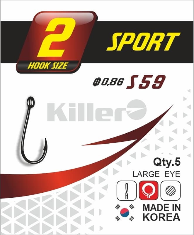 Крючок Killer S-59 SPORT №1 арт.59