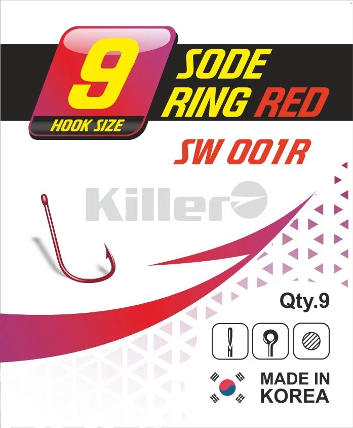 Крючок Killer SODE-RING RED №11 арт.001R