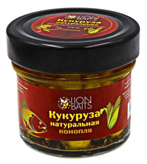 Кукуруза Lion Baits В СТЕКЛЕ "КОНОПЛЯ" 110мл (12)