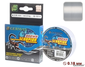 Леска "BROWN SCORPION - 2" 100 м / 0.18 мм