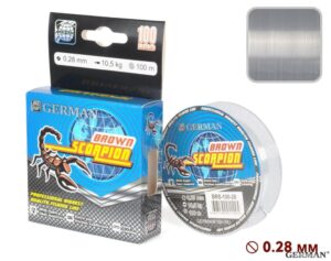Леска "BROWN SCORPION - 2" 100 м / 0.28 мм