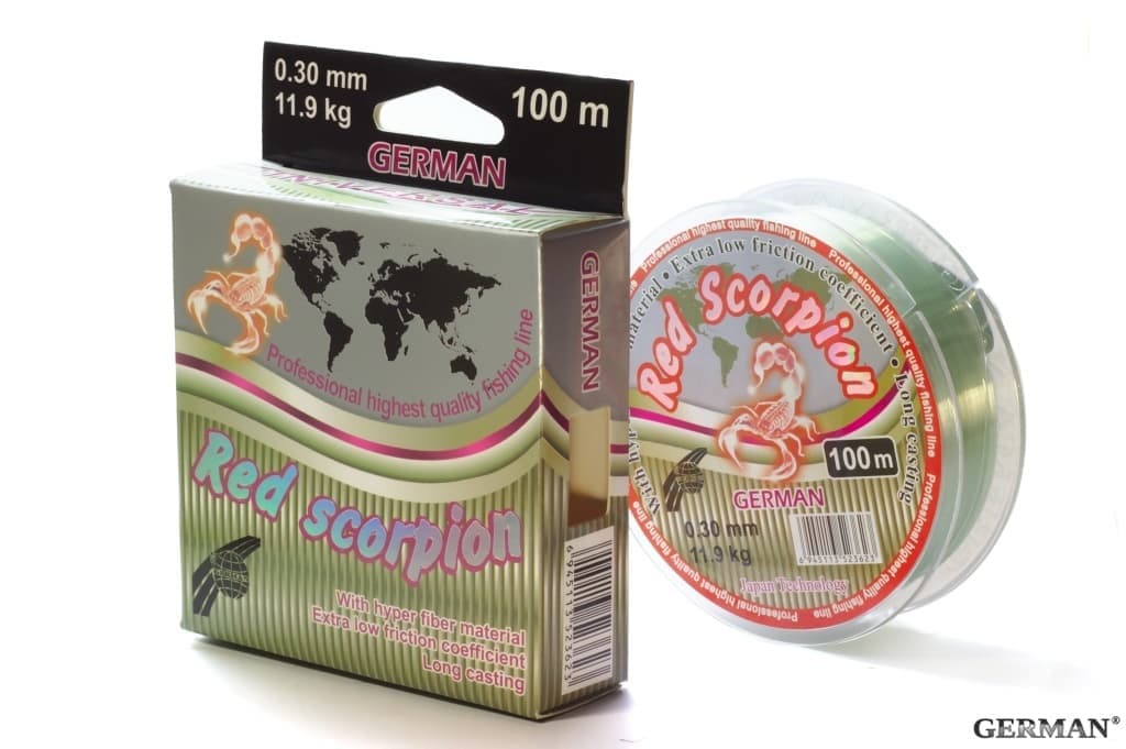 Леска "RED SCORPION" 100 м / 0.18 мм