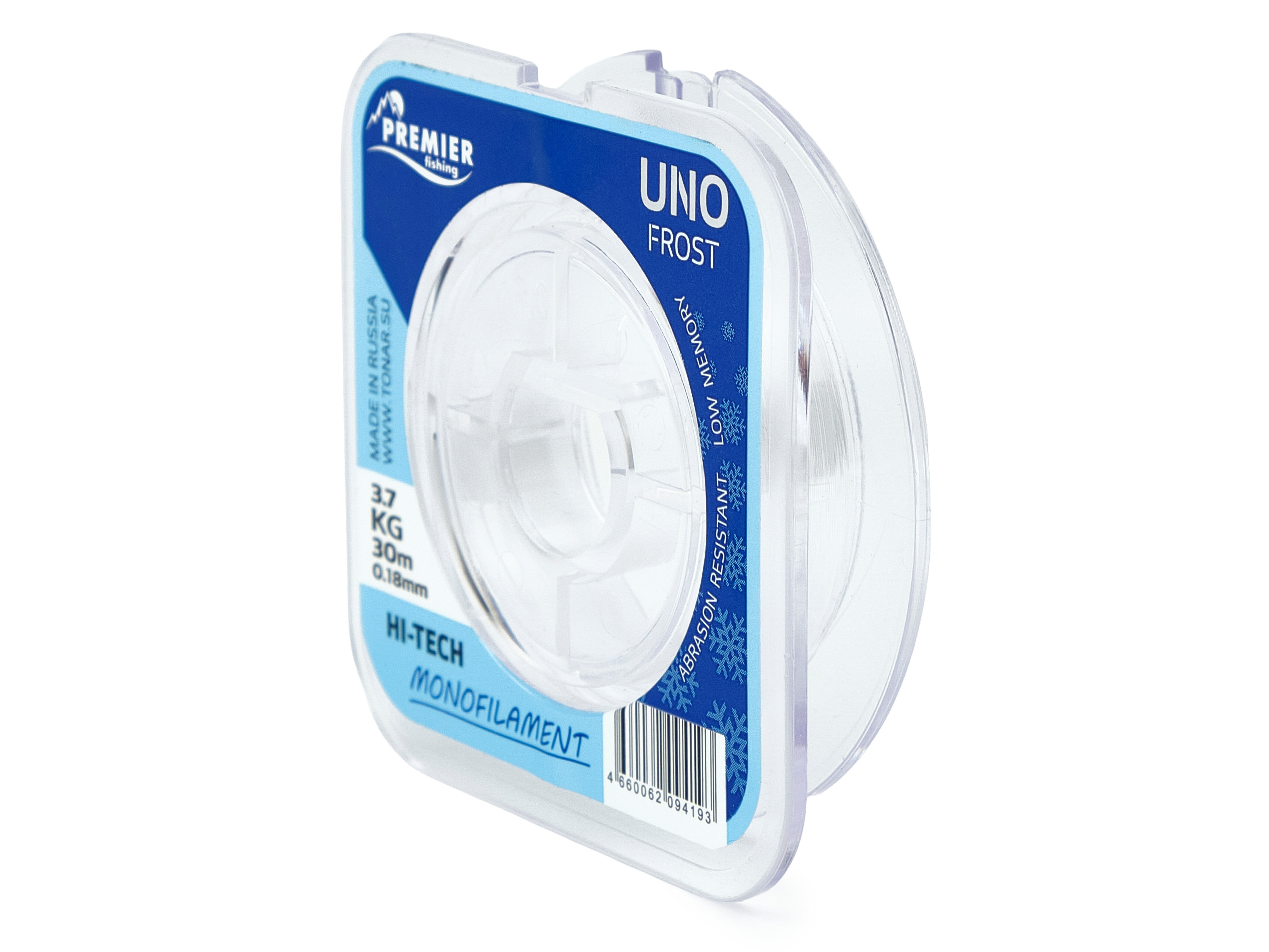 Леска UNO FROST 0.18 30м Clear Nylon Premier Fishing