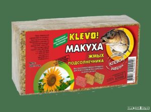 Макуха KLEVO Подсолнечная кубики-10шт КЛУБНИКА 500г (11)