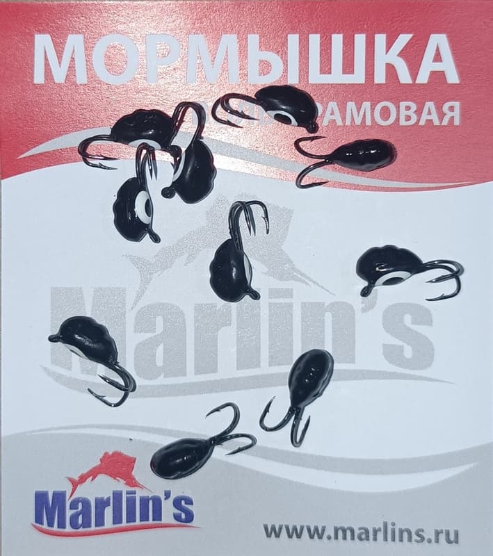 Мормышка вольфрамовая "Marlin's" ВЯТСКАЯ  Личинка-Коза №2 7101-199 уп.10шт