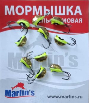 Мормышка вольфрамовая "Marlin's" ВЯТСКАЯ  Личинка-Коза №3 7101-203 уп.10шт