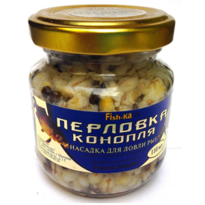 Насадка "Fish.ka" "Перловка-Конопля" КЛУБНИКА в стекле 110мл
