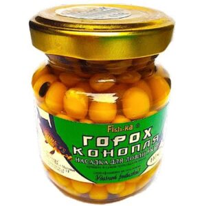 Насадка "Fish.ka" "Горох-Конопля" запах ЧЕРВЯ в стекле 110мл