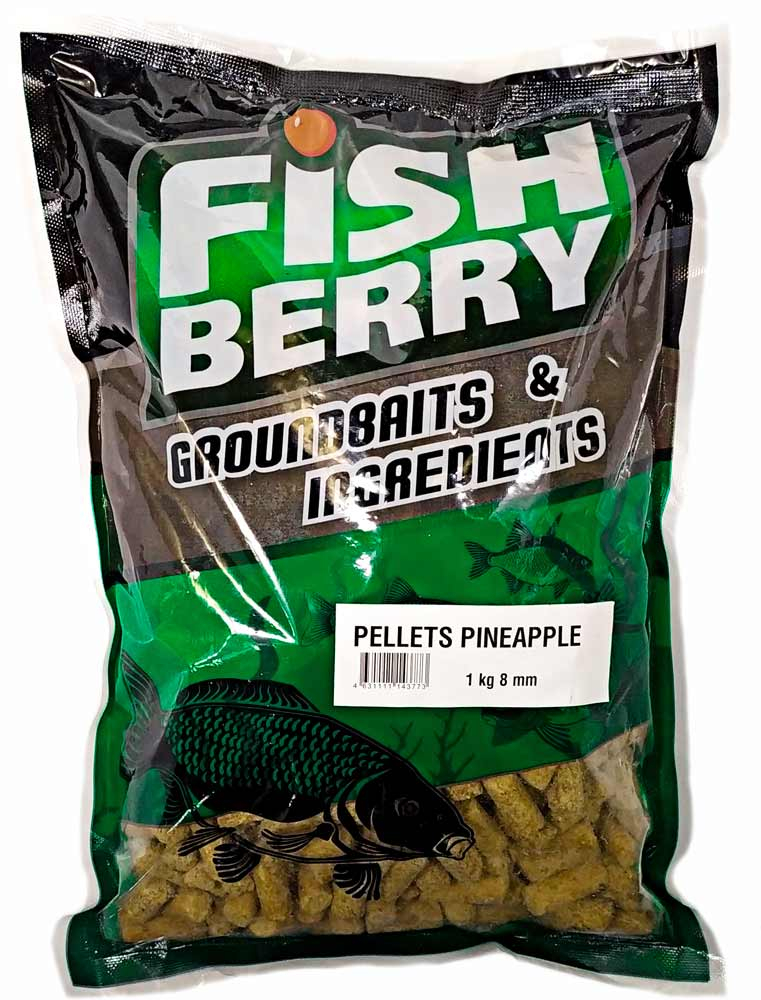 Пеллетс Быстрорастворимый Fishberry "АНАНАС" 8мм 1 кг