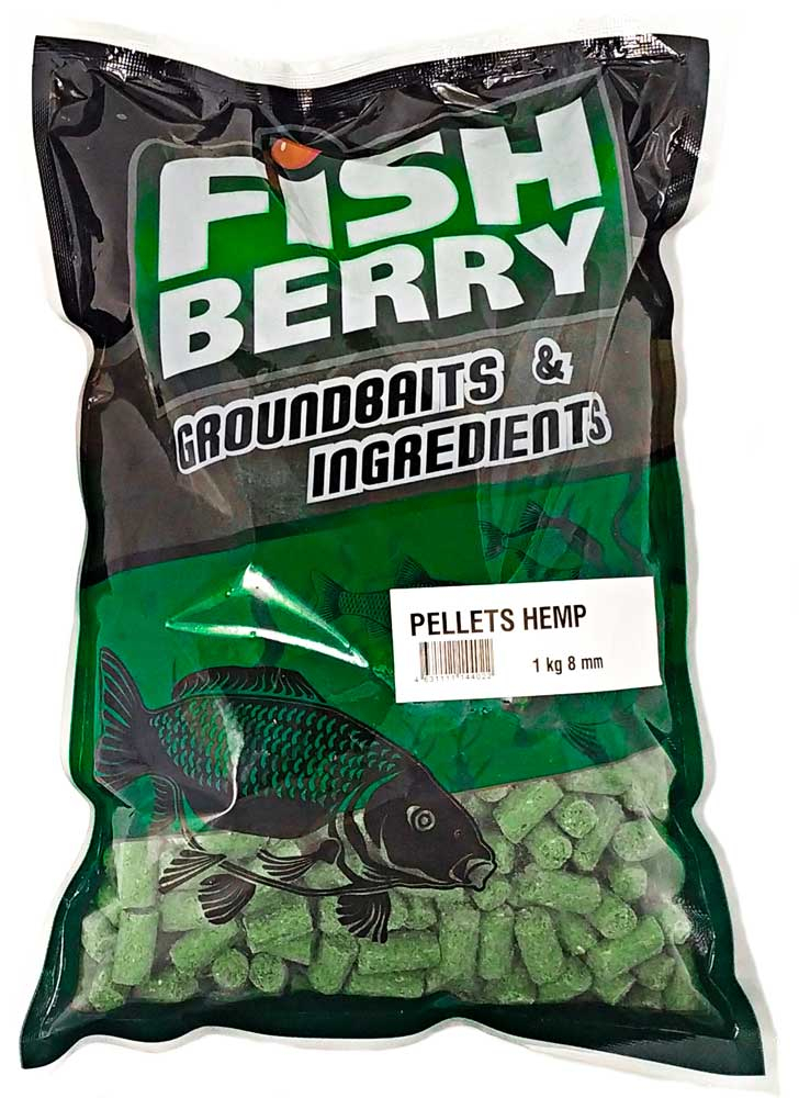 Пеллетс Быстрорастворимый Fishberry "КОНОПЛЯНЫЙ" 8мм 1 кг