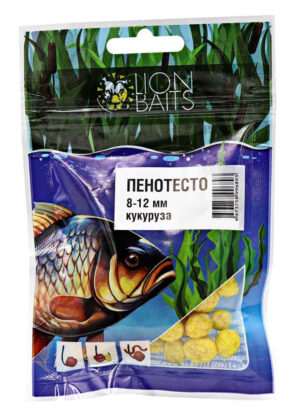 Пенотесто Lion Baits 8-12мм "КУКУРУЗА" 10г