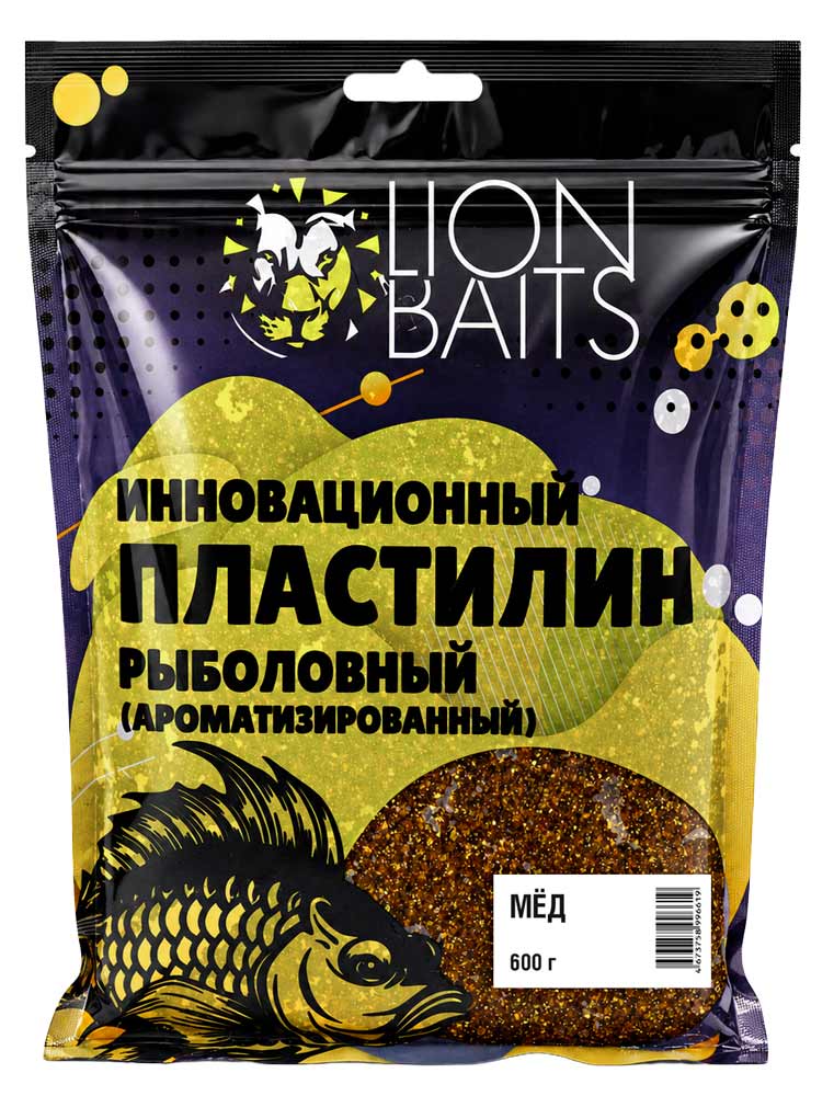 Пластилин Lion Baits 600г "МЕД"