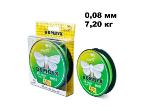 Плетенка BOMBYX 4X 100m цв.Зеленый 0.08мм