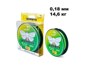 Плетенка BOMBYX 4X 100m цв.Зеленый 0.18мм
