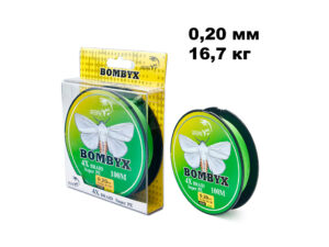 Плетенка BOMBYX 4X 100m цв.Зеленый 0.20мм