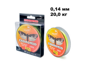 Плетенка ENDROMID 8X 150m цв.Желтый 0.14мм