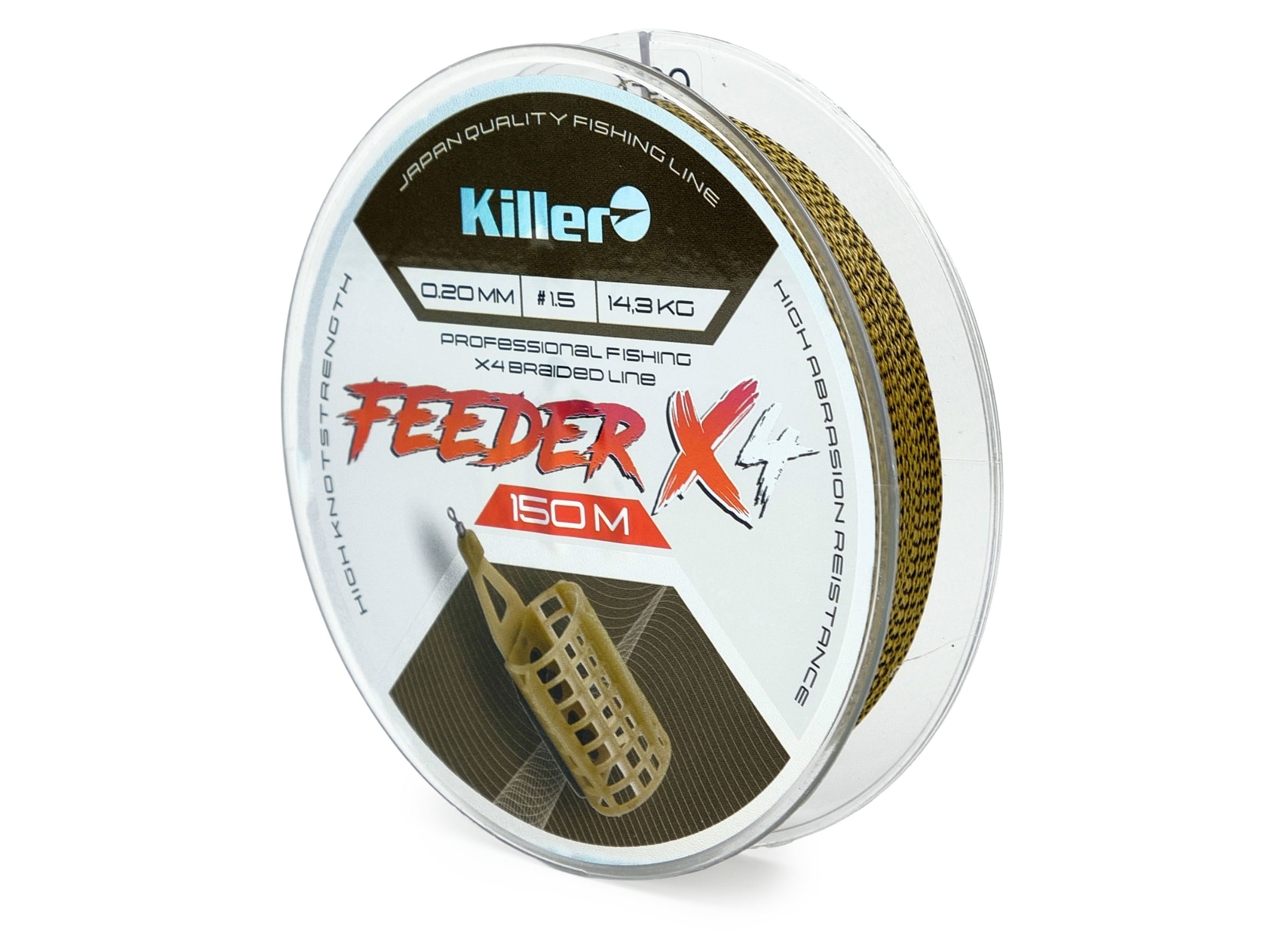 Плетенка Killer "FEEDER X4" 150m 0,14mm