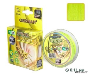 Плетенка SPIDER YELLOW 100m 0.09мм